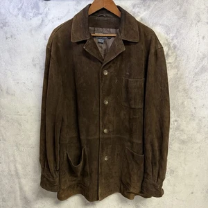 Abrigo de cuero Polo Ralph Lauren para hombre grande 24x32,5 chaqueta de gamuza - Imagen 1 de 24