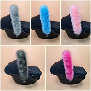 Pram Fur Hood Trim For Car Seat Pushchair Universal Fit FAST UK DELIVERY - Picture 1 of 61