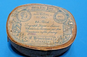 Plats d'étain - Heinrichsen Zinnfiguren : 21 bavarois 1870 en boîte d'origine - Foto 1 di 2