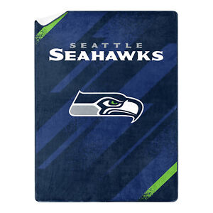 Northwest Seattle Seahawks NFL Silk Touch Sherpa Throw Blanket 60" x 80"