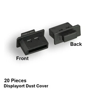 Kentek 20 piezas Enchufe DisplayPort Cubierta Polvo Enchufe Tapa Protectora Manija Negro - Imagen 1 de 1