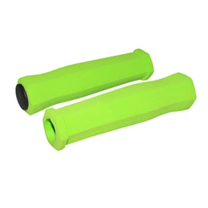 UNIVERSAL BIKE GREEN FOAM HANDLEBAR GRIPS GRIP 125MM PAIR FIXIE CITY ROAD CYCLE - Picture 1 of 1