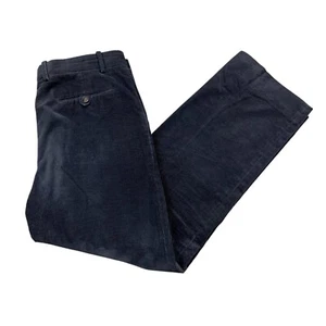 Etro Milano 54 Cotton Lycra Navy Cords Zipper Closure Pockets Made in Italy - Picture 1 of 6