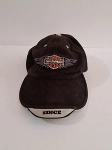 VINTAGE Harley Davidson HD Motorcycle Authentic Black Snapback Cap Official VGC - Picture 1 of 4