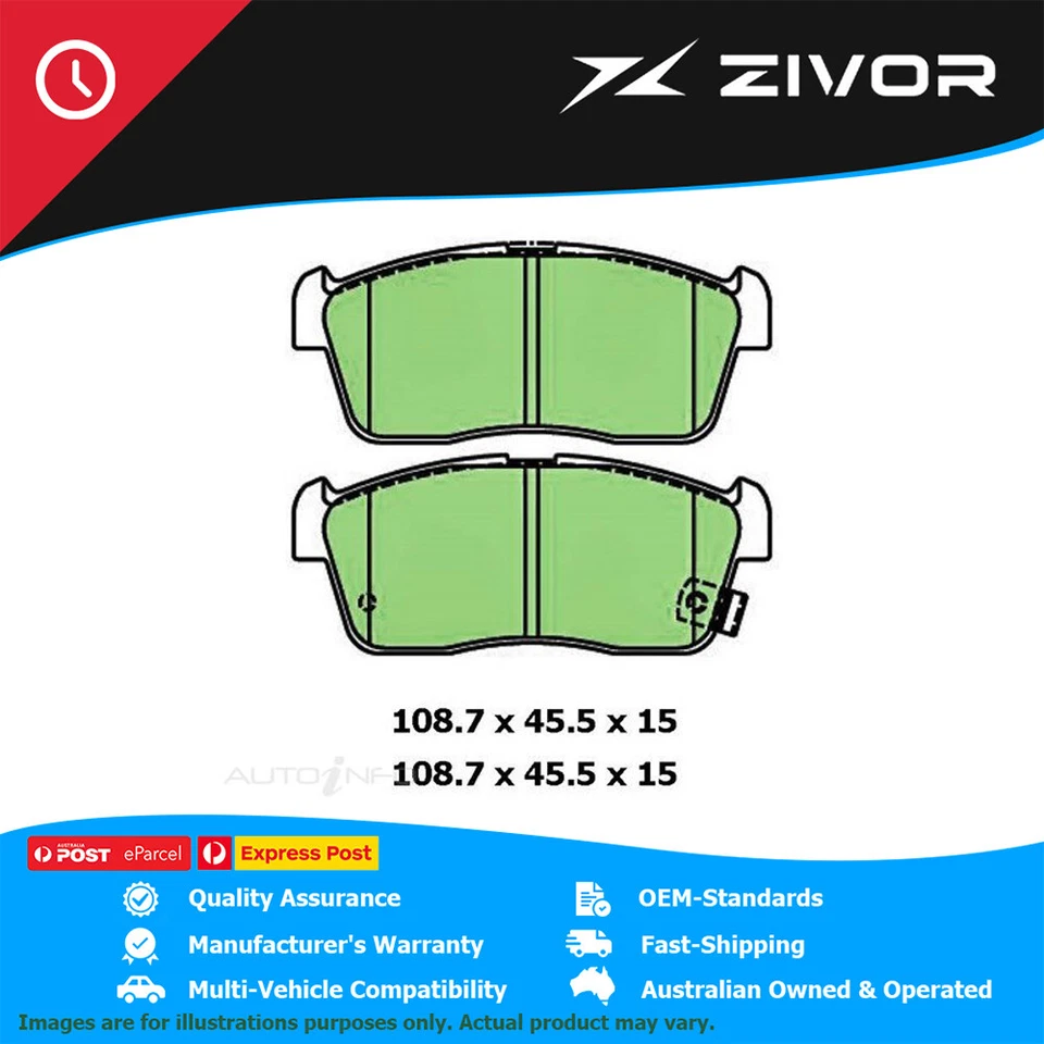 PROTEX Ultra Brake Pads - Front For SUZUKI CARRY K6A 2002-2007 #DB1674CP - image 1 of 4