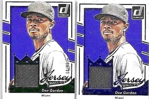 DEE GORDON 2016 PANINI DONRUSS JERSEY KINGS GAME USED JERSEYS BLUE,& GREEN EDIT. - Picture 1 of 1
