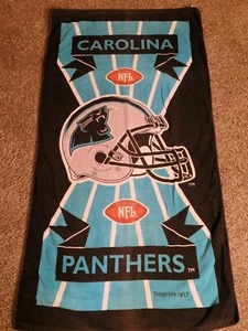 Vintage Team NFL Carolina Panthers Beach Towel, " Officially Licensed 1994 - Picture 1 of 6
