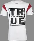 $79 TRUE RELIGION White  SQUARE FOOTBALL Short Sleeve Designer Graphic T-shirt