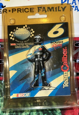2002 Team Caliber MARK MARTIN #6 Pewter Figurine, Collector Edition, NEW Cover