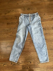 Abercrombie Kids Girls High Rise Mini Mom Jeans Size 15/16 G0801 - Picture 1 of 8