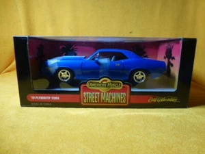 ERTL AMERICAN MUSCLE 1970 PLYMOUTH 'CUDA BLUE 1:18 DIE CAST - Picture 1 of 7