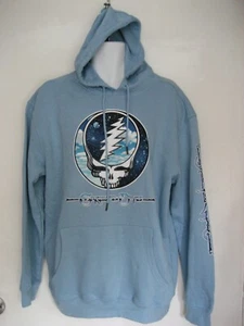 LIQUID BLUE GRATEFUL DEAD LIGHT BLUE HOODIE SIZE L - Picture 1 of 13