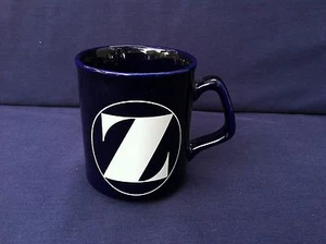 1 Dark Blue Coffee Mug Cup White Initial Z Collectible Decorative Kitchen China - Picture 1 of 3