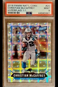 1/1 PSA 9 Christian McCaffrey 2018 National Hyperplaid Holo 1 of 1 One of One - Picture 1 of 2
