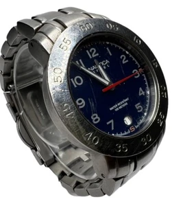 Vintage Nautica Steel Men’s Watch New Battery - Picture 1 of 8