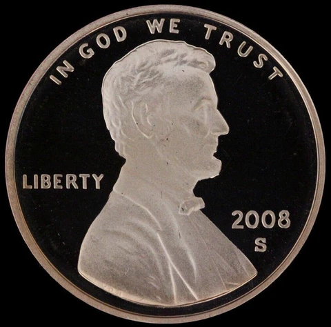 2008 S Lincoln Cent Gem Deep Cameo PROOF Penny US Mint Coin Beautiful! Cover