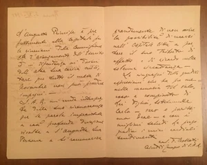 Lettera della Casa di Sua Altezza Reale Il Conte di Torino - Bild 1 von 1