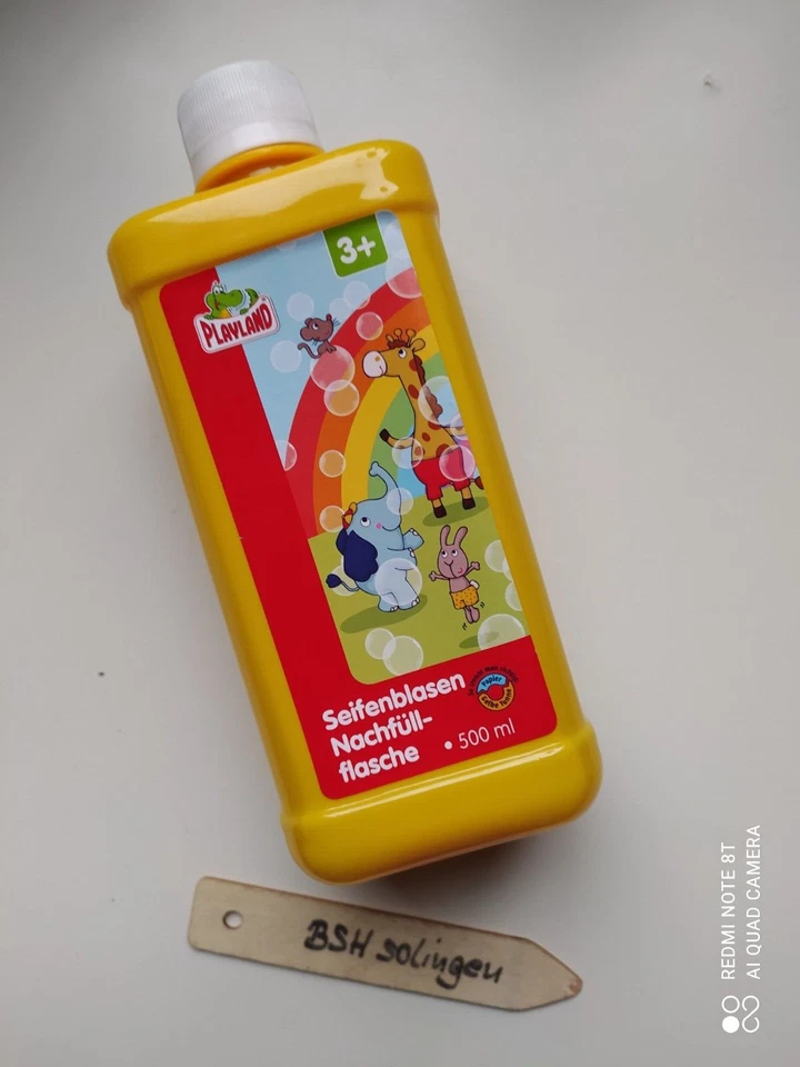 ◄◄ BSH ►► Playland Seifenblasen NACHFÜLLFLASCHE 500ml