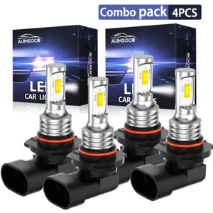 Combo de bombillas LED de haz alto/bajo para Buick LeSabre 2000-2005 - 4 piezas 6000K - Imagen 1 de 12