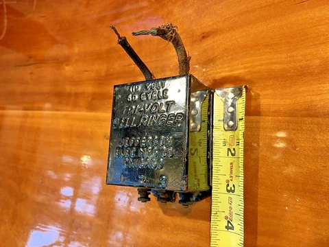 RARE TRI-VOLT ANTIQUE BELL RINGER JEFFERSON MFG CHICAGO TRANSFORMER 6,12, 18V Cover