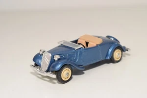 A42 1:43 ELIGOR CITROEN TRACTION AV. CABRIOLET 1938 BLUE NEAR MINT CONDITION - Picture 1 of 7