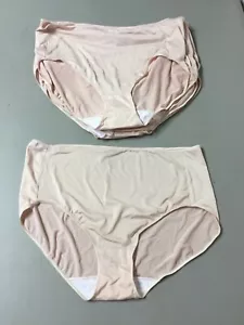 Slip nuovi senza etichette (10) Hanes senza schede in microfibra cool comfort taglia 9 beige #22 W - Foto 1 di 2