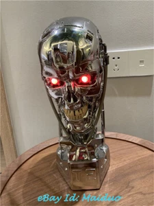 Terminator T800 1/1 Bust Statue T2 Head Sculptures Resin Model Collections Toy - Foto 1 di 4