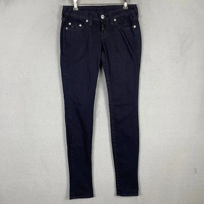 Vintage True Religion Jeans Womens Size 26 Blue Denim Skinny Made In USA - Image 1 of 4