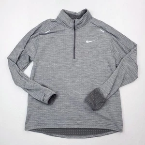 Nike Pullover Mens XL Gray Sphere Element Therma Fit 1/2 Half Zip Running Top - Picture 1 of 13