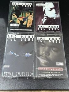 Ice Cube Cassettes Lot 4 Death Certificate Lethal Injection Predator Tapes - Picture 1 of 2