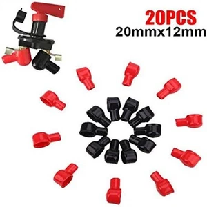20PCS Quality Insulation Cover Black Red Replacement Tool Parts 12x20mm - Picture 1 of 12