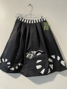 New Beetlejuice Skirt by Unique Vintage Size Small/4 Worm Flare Elastic Waist - Picture 1 of 6