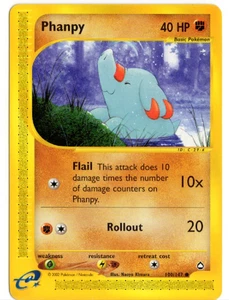 Carta Pokemon Phanpy 100/147 Aquapolis - Foto 1 di 2