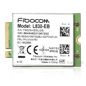 Do Lenovo T480 T480s X280 X380 Yoga T580 Fibocom L830-EB 01AX761 Karta modułu 4G - Zdjęcie 1 z 5