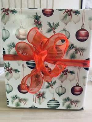 Cinta de organza de seda carmesí de 20 yardas | TOTALMENTE NUEVA Foto 1 de 4