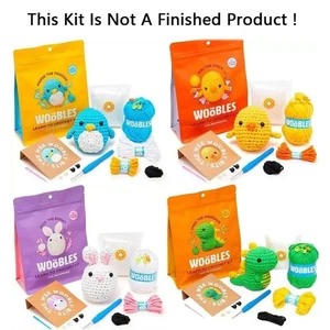 The Woobles Kids Beginners Crochet Kit with Easy Peasy Yarn seen on Shark Tank - Picture 1 of 14