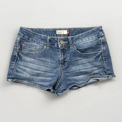 Pantalones cortos SO Jeans para mujer talla 9 lavado medio elásticos 30x2 Foto 1 de 4
