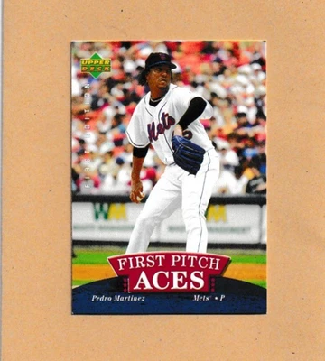 2007 Upper Deck First Edition - Pedro Martinez #FPA-PM First Pitch Aces Mets - Image 1 of 3