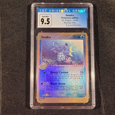 Seadra - 39/97 - EX Dragon - Reverse Holo - Chumlee Collection - CGC 9.5 - Image 1 of 4