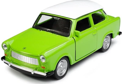Welly Trabant 601 Green White Top 1:34 1:39 Scales Car US IMPORT DUTIES PAID - Image 1 of 3