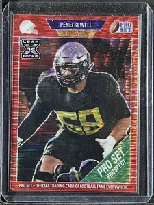 2021 Pro Set Metal #71 Penei Sewell 1989 XRC Wave Red Prospect #/75 250009 - Picture 1 of 2