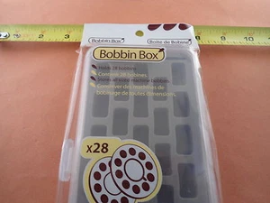 STURDY SPONGE Bobbin Box Case sewing machine Singer, Brother others 28 bobbins - Picture 1 of 4