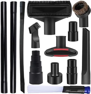 13PCS Universal Vacuum Attachment Kit Wet Dry Plastic Vacuum Hose Adapter 1-1/4" - Picture 1 of 7
