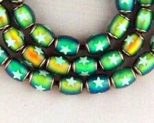 Lot 10 MOOD Mirage BEAD 6mm x 10mm Oval with Star Insert ~ Changes Colors Retro!