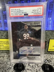 2023 Black Myles Murphy Autograph Royal PSA 10 GEM MT PSA/DNA Cert Auth Auto /50 - Picture 1 of 7