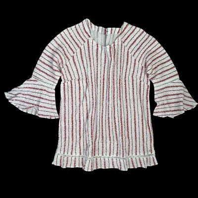 Traje de Baño Encubrimiento Grande Rojo Blanco Princesa Línea Crucero Gasa Pullover Playa Piscina Foto 1 de 4