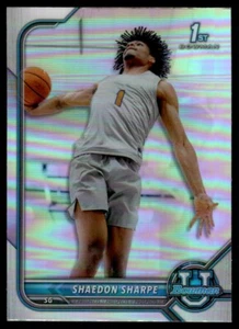 2022-23 BOWMAN UNIVERSITY 1ST REFRACTOR Shaedon Sharpe #91 - Picture 1 of 2