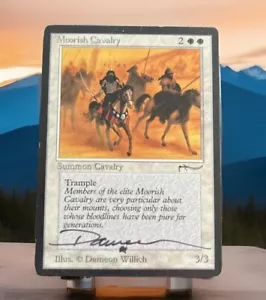 **Moorish Cavalry Light Signed** Dameon Willich Arabian Nights MTG Magic - Picture 1 of 3