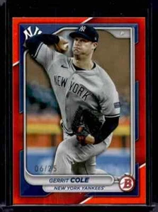 2024 Bowman Gerrit Cole #60 Orange /25 - Picture 1 of 1