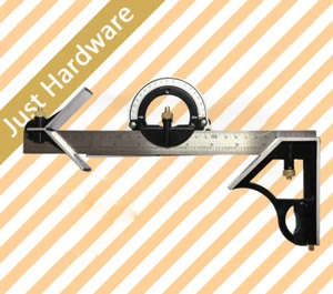 3PCS 12 inch Machinist Level Combination Reversing Protractor Angle Square Set - Picture 1 of 12